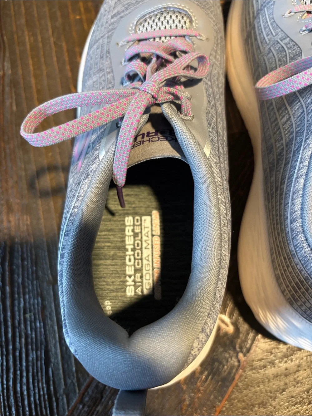 Skechers Light Gray Athletic Sneakers with Lavender Accents-NWOT or Box